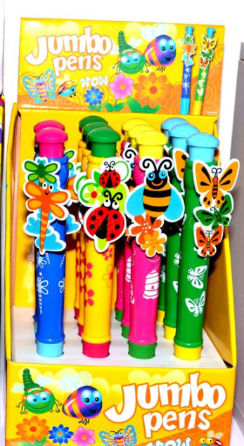 Jumbo Pens with flyings clip and prints_HSPLY