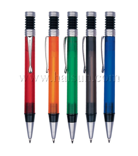 Metal Clip Plastic Barrel Ball Pens_ HSCJ1002A