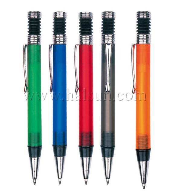 Metal Clip Plastic Barrel Ball Pens_ HSCJ1002