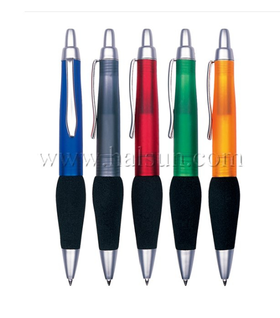 Metal Clip Plastic Barrel Ball Pens_ HSCJ1019B