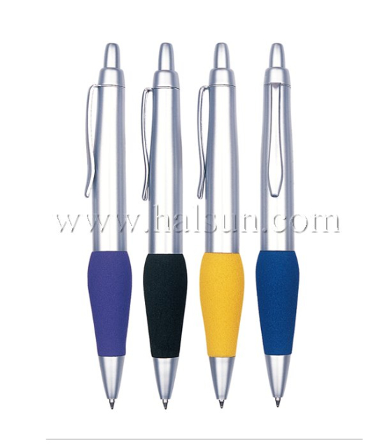 Metal Clip Plastic Barrel Ball Pens_ HSCJ1019C