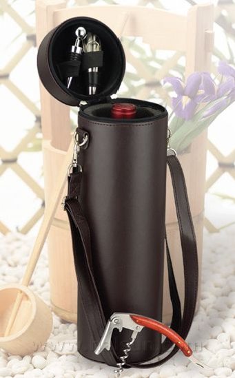 Wine Opener in Leather Gift Box_Wine Opener Gift Set-Corkscrew-HSWO8905_Leather Box