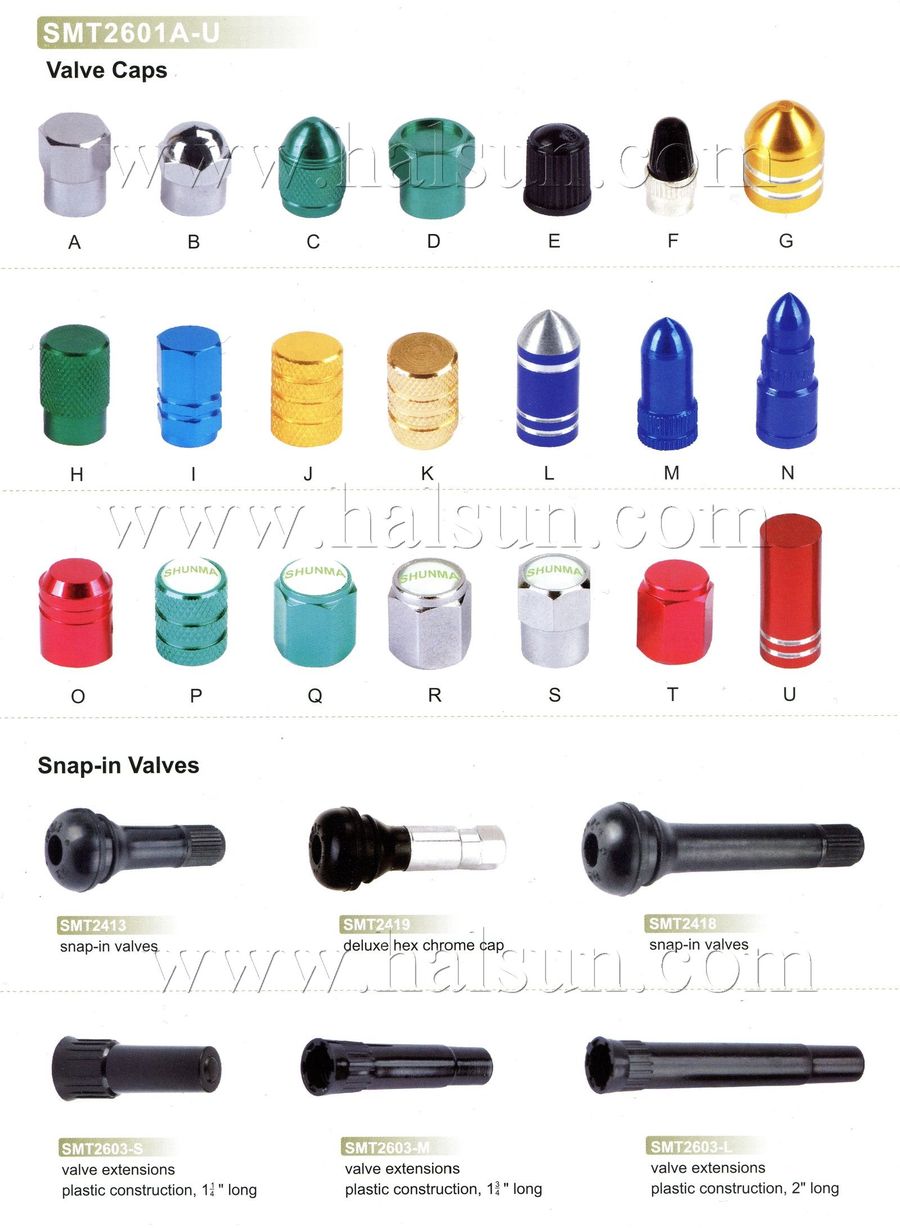 Valve Caps,SMT2601A-U,Snap-in Valves